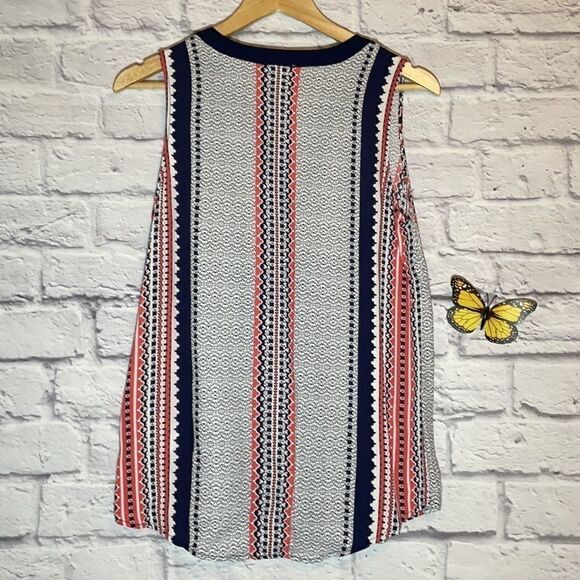 Tribal Jeans Sleeveless Blouse Size Medium - Picture 4 of 4